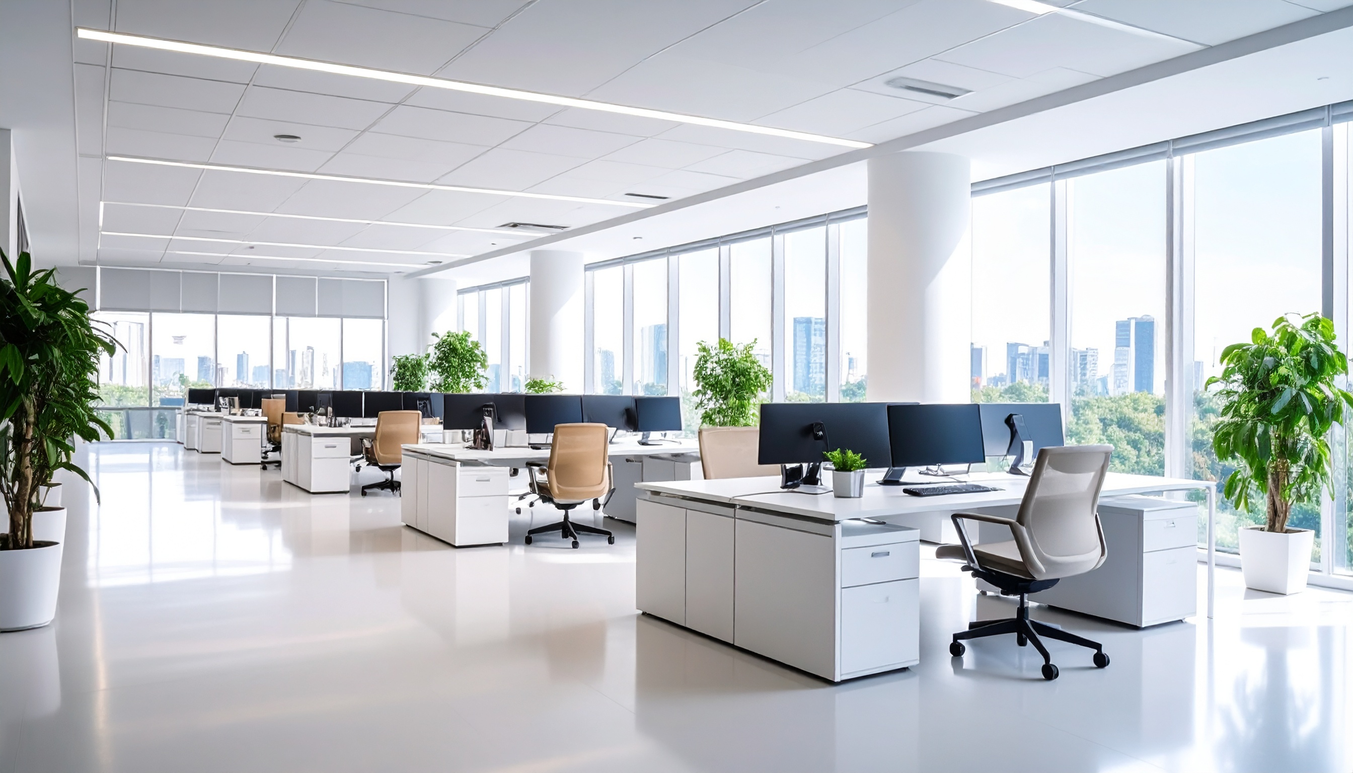 清潔なオフィス空間